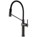 Bateria bucătărie Gessi 60664-707 Habito Black Metal Brushed PVD