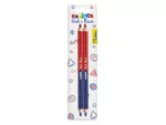 Set creioane colorate Carioca BiColor Red&Blue 2buc, blister