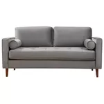 Canapea Trendy Roma Gri deschis, 90x70x175cm (2 locuri)