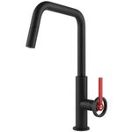 Bateria bucătărie Gessi 60203-299 Officine V Matte Black