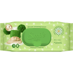 Влажные салфетки Smile Baby с крышкой  Алое и ромашка 72шт
