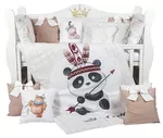 Lenjerie de pat pentru copii PernaMea Set lenjerie 8 piese Premium Panda (PM.105896/2)