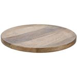Поднос/столик кухонный Promstore 45785 сервировочный D38сm, H2.5cm, дерево манго, натуральны