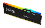 32GB DDR5-5200MHz  Kingston FURY Beast RGB (KF552C40BBA-32), CL40-40-40, 1.25V, Intel XMP 3.0, Black