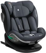 Scaun auto rotativ cu isofix KikkaBoo i-Drive Dark Grey (0 - 36 kg)