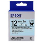 Tape Cartridge EPSON LK4LBK; 12mm/5m Satin Ribbon, Black/Sky Blue, C53S654032
