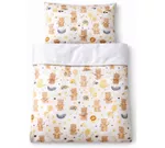 Lenjerie de pat pentru copii Veres VR 154.5.04.11 Фланель Медвежата (90x110/40x60) (3ед.)