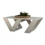 Măsuţă cafea Trendy Pipra, Alb 110x40x60cm