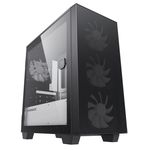 Case mATX GAMEMAX Aero Mini ECO, w/o PSU, 4x120mm, Front Mesh, TG, USB 3.0, Black