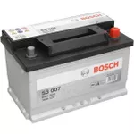 Автомобильный аккумулятор Bosch S3 12V 70AH 640(EN) 278x175x175 -/+ (0092S30070)