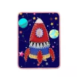 Set de creație miscellaneous DHBC28025 Set String Art 15x20 Racheta