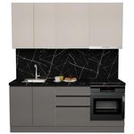Mobilă pentru bucatarie ArtFlame GOLA Cream/Stone Grey (2 m.l.)