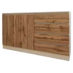 Комод Smartex (16128) Т2 180cm Ivory+Stejar Inchis