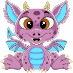 Картина по номерам Strateg R18 /29 (ES0852)(70423) Dragon din desene animate, 30x30 cm