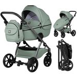 Сărucior pentru copii Tutis 2in1 UNO5+ Leather 2/1 Sage (1402039)