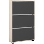 Полка для обуви Mobildor-Lux Leo Slim 50x16x125H cm Sonoma/Anthracite