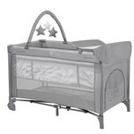 Манеж Kikka Boo 31003010128 Patut pliabil cu 2 niveluri So Gifted Plus Grey