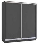 Dulap Mobildor-Lux Fox uși glisante din PAL (190x60x200H cm) Anthracite