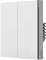 Выключатель электрический Aqara H1 PRO - 2 клавиши (c нулём) квадратный подрозетник, белый (QBKG31LM)