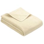 Textile de casă Ibena 2900/311 Uni Decke Berlin Ivory