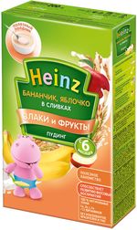 Пудинг Heinz банан с яблоком в сливках 200г с 6 мес