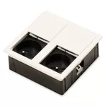 Розетка электрическая ASA Plastici 060.15F.00008 Versahit dual 2 sockets F Matt White