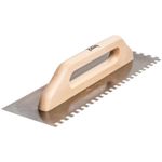 Шпатель Beorol 0480370 Кельма из нержавеющей стали с деревянной ручкой 480x130x10 мм