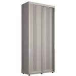 Шкаф Mobildor-Lux Компактные раздвижные двери PAL с греческим орнаментом (110x45x240 см, высота) Серые