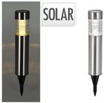 Aplică exterior ProGarden 27822 Felinar pe baterie solara H27.5cm, inox