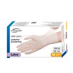 Перчатки LATEX GRIP LIGHT, размер M, БЕЛЫЕ, 100шт, HYGONORM, FM