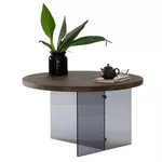 Măsuţă cafea Trendy Serenity, Nuc, Gri inchis