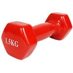 Ganteră Arena A801544 гантели А8015 металл в ПВХ, 1,5 kg