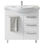 Шкаф под умывальник Mashtab 11338 Agat cu 3 sertare 75cm Alb