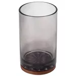 Pahar pentru periuțe de dinți Bisk 08398 Suport periute de dinti din sticla FIGO gri-inchis