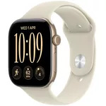 Смарт часы Apple Watch Series 12 GPS 46mm Light Gold Aluminium Case with Sand Sport Band S/M MJEN4