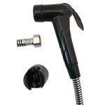 Смеситель для биде Hydro S Evolution Negru, duș igienic cu furtun și suport (0102074)