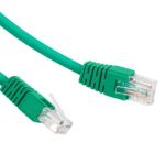 1.5m, Patch Cord  Green, PP12-1.5M/G, Cat.5E, Cablexpert, molded strain relief 50u