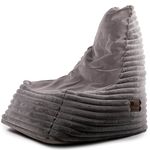 Кресло-мешок Because Soft Dark + Pouf (140x140x100cm)