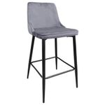 Барный стул Deco Clasic Grey+Black Legs