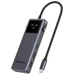 Переходник для IT Ugreen 75179 HUB 7in1 Type-C to 1×HDMI 4K@60Hz + 2*USB-A 3.0 + 1*USB-C 3.0 + SD/TF + PD, CM889, Gray