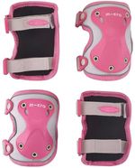 Echipament de protecție Micro AC5477 Set de protectii pentru genunchi si coate reflective Pink M