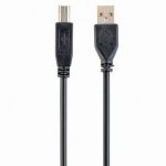 Cable USB, AM/BM,  1.8 m, USB2.0, High quality, Cablexpert, Black, CCP-USB2-AMBM-6