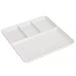 Farfurie Excellent Houseware 57484 Recipient pentru aperitiv 25.5x25x2.5cm, 4sectii, porcelan