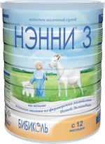 Молочная смесь на основе козьего молока Нэнни 3 с пребиотиками, 800г