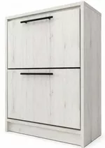 Raft pentru încălțăminte Mashtab 12440 Soria cu 2 sertare (640x290x830) Stejar Alb