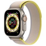 Ceas inteligent Apple Watch Ultra GPS/Cellular Titanium 49mm Yellow/Beige MQFU3
