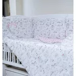 Lenjerie de pat pentru copii PernaMea Set lenjerie 8 piese HappyBaby Roz (PM.101007/2)