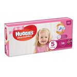 Подгузники для девочек Huggies Ultra Comfort 5 (12-22 kg), 56 шт.