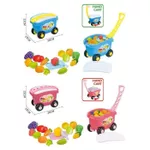 Bucătărie și veselă de jucărie ToyMall 008894 Carucior cu fructe si legume