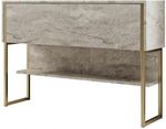 Masă Trendy Luxe, TravertinAur, 120x80x30cm (GTR005834)